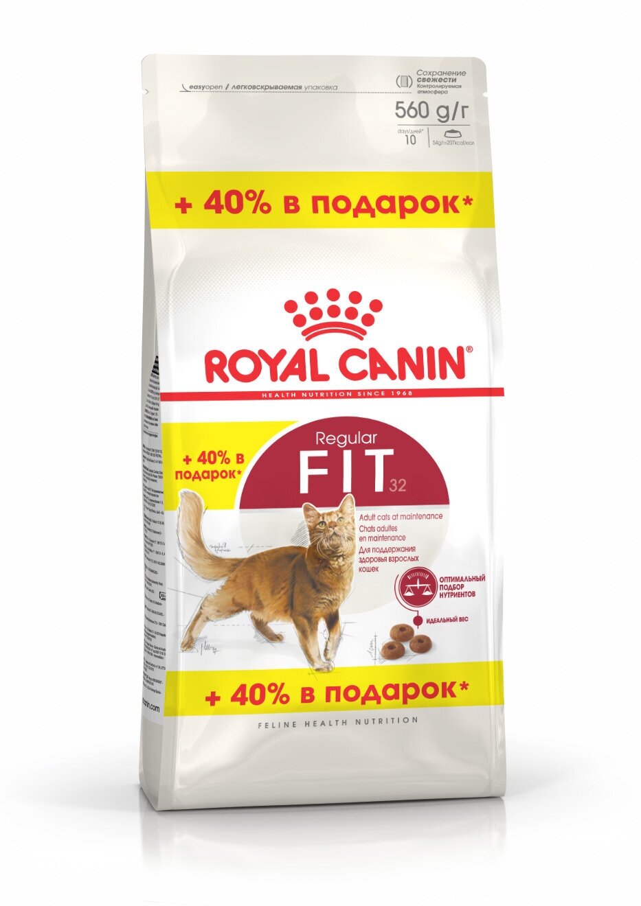 Royal Canin Regular Fit 32 Сухой корм для взрослых кошек, периодически гуляющих на улице от 1 года и - фотография № 1