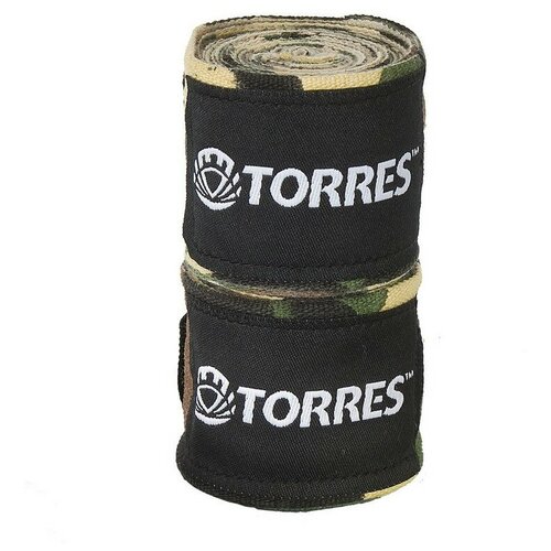 Бинт боксерский TORRES, длина 2,5м, материал хлопок, эластан, цвет камуфляж