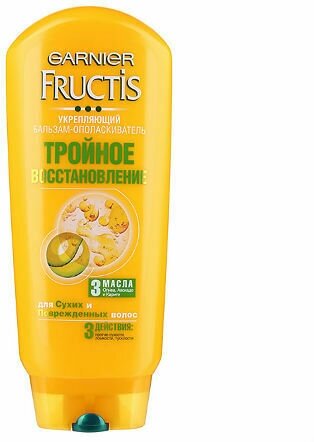 Бальзам-ополаскиватель Garnier Fructis Тройное восстановление, для поврежденных и ослабленных волос, 200 мл - фото №9