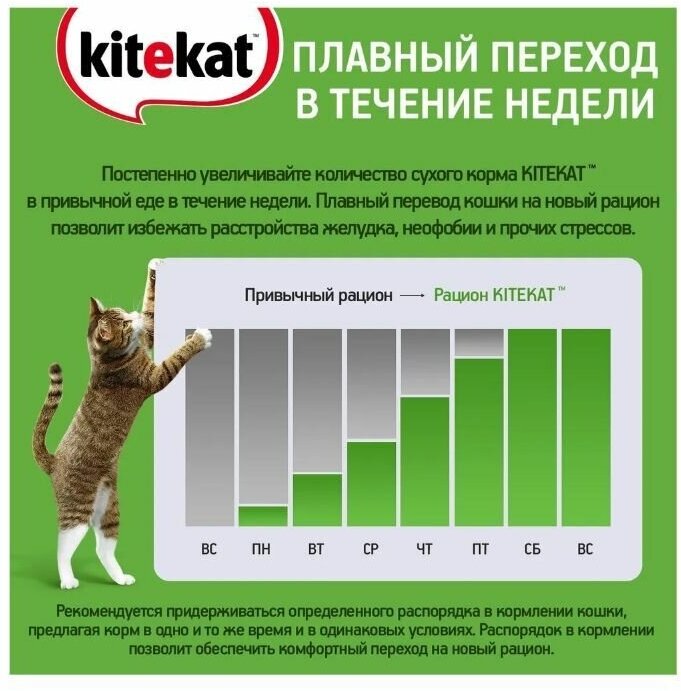 Сухой корм для кошек 800гр х 2шт Kitekat Курочка Аппетитная - фотография № 3