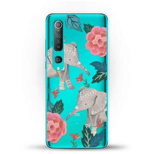 фото Силиконовый чехол два слона на xiaomi mi 10 pro andy & paul