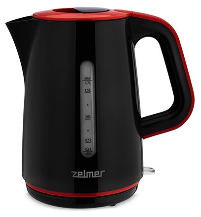 Электрический чайник ZELMER ZCK7620R BLACK/RED