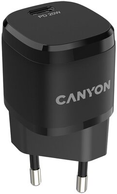 Сетевое зарядное устройство Canyon H-20-05, USB Type-C, до 20Вт, Черный CNE-CHA20B05