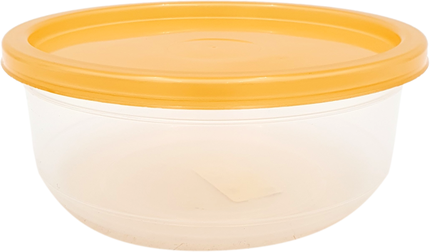 Контейнер круглый с крышкой 1 литр, для хранения продуктов