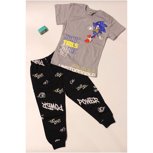 фото Домашний костюм со штанами вэлско серый_98