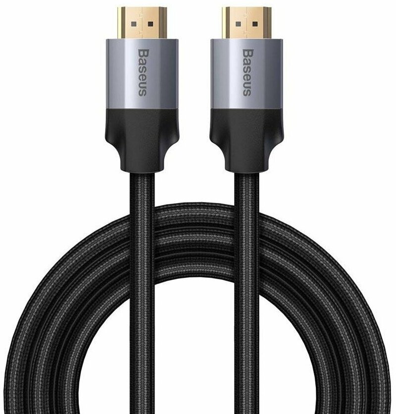 Кабель-переходник Baseus Enjoyment Series 4KHD Male To 4KHD Male Adapter Cable 2m Dark Gray (CAKSX-C0G)