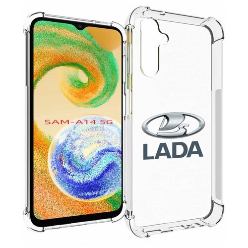 Чехол MyPads Lada-ваз-4 мужской для Samsung Galaxy A14 4G/ 5G задняя-панель-накладка-бампер