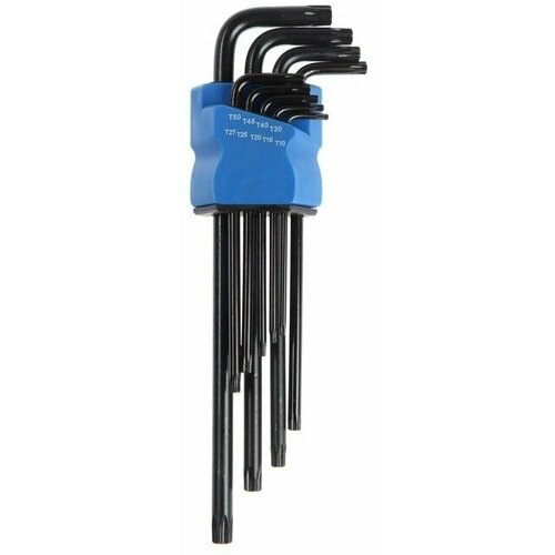 Набор ключей black, TORX Tamper, экстрадлинные, CrV, TT10 - TT50, 9 шт.