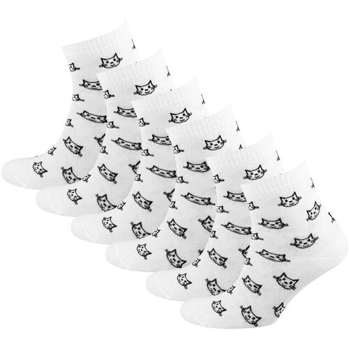 фото Носки status, 6 пар, размер 23-25, белый