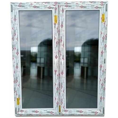 Пластиковые Окна 1560(в) х 1270(ш) Новые готовые Brusbox, с поворотно-откидным механизмом