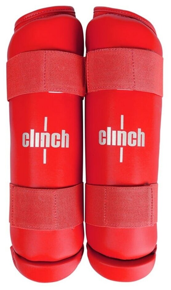 Защита голени Clinch Shin Guard Kick красная (размер XS)