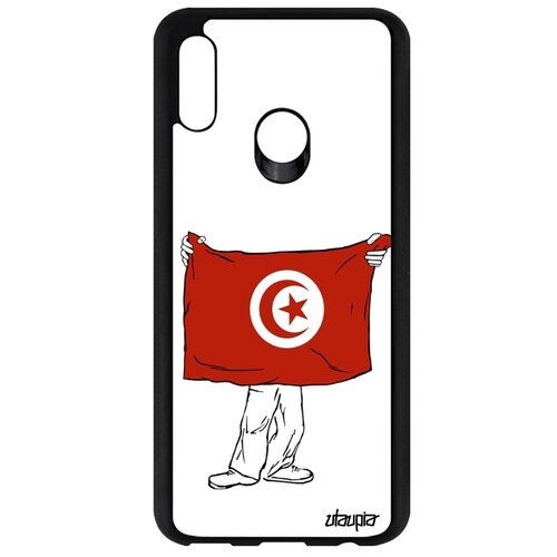 фото Чехол на p smart 2019, "флаг туниса с руками" туризм страна utaupia