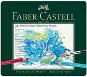 Карандаши акварельные художественные Faber-Castell "Albrecht Dürer", 24цв, метал. коробка