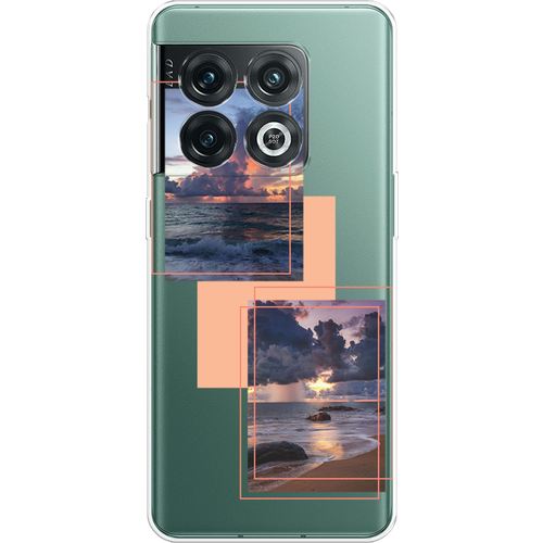 Силиконовый чехол на OnePlus 10 Pro / ВанПлас 10 Про Sky collage, прозрачный силиконовый чехол на oneplus 10 pro ванплас 10 про no coffee прозрачный