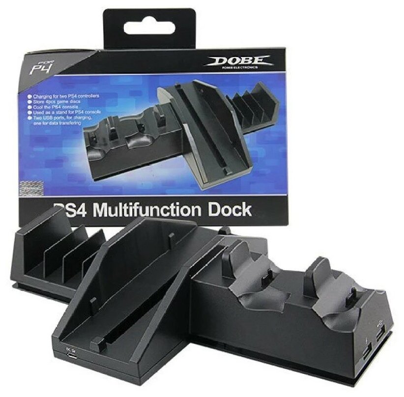 Подставка + Зарядная станция PS4 Multi - Function Dock Stand (Dobe TP4-021)