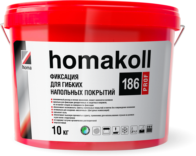 Фиксация Homakoll 186 Prof (10 кг) для гибких напольных покрытий морозостойкая ()