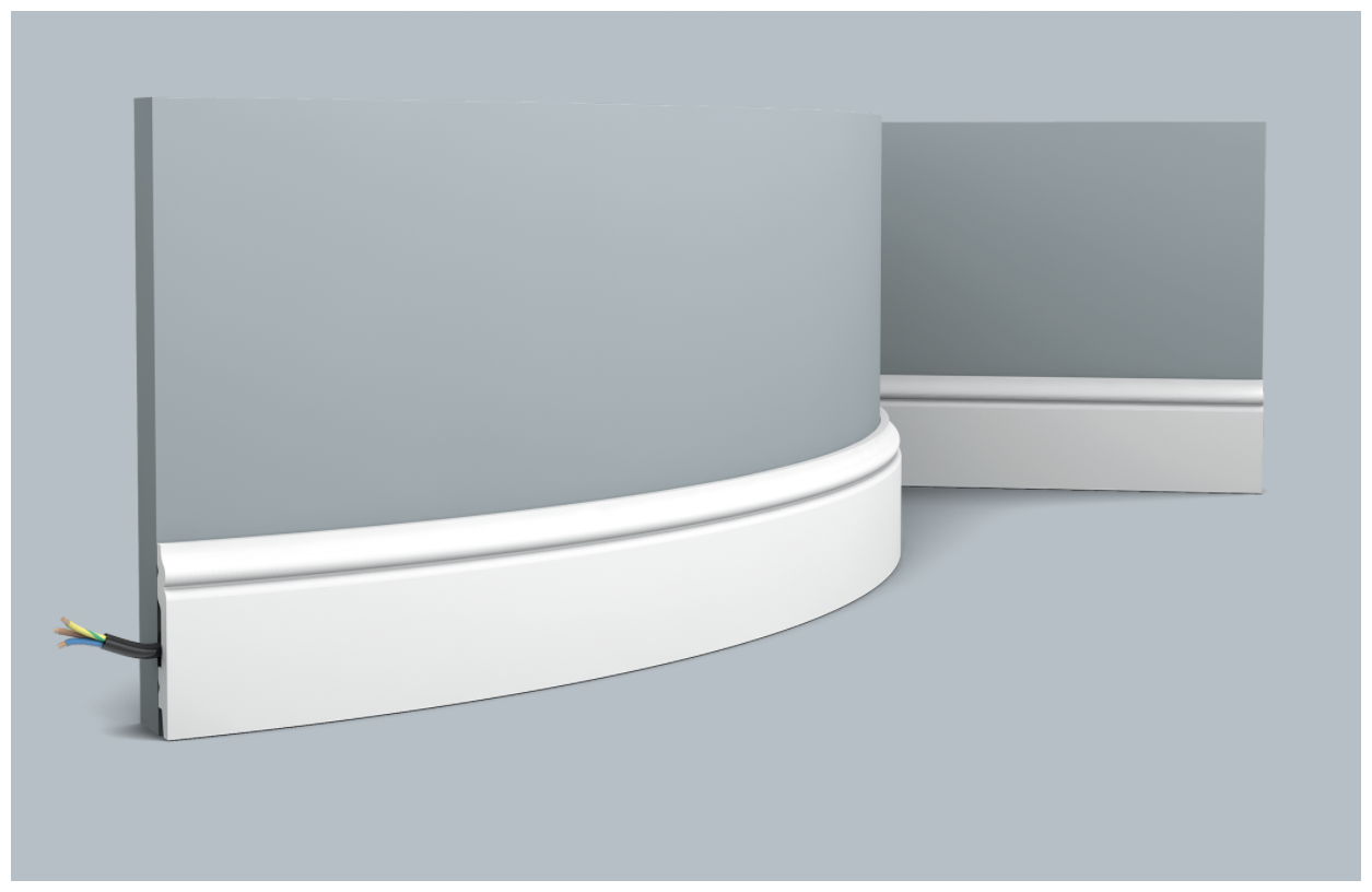 Плинтус Orac Decor SX165F гибкий напольный плинтус, дюрополимер (6,9*1,1*200СМ)