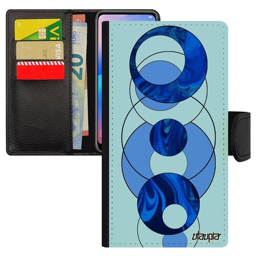 фото Чехол-книжка на мобильный apple iphone 8 plus, "круги" рисунок узор utaupia