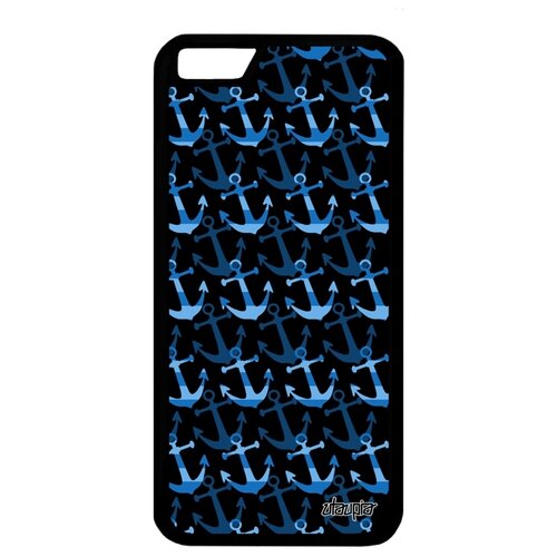 фото Чехол на смартфон apple iphone 6 6s, "якорь" бухта тельняшка utaupia