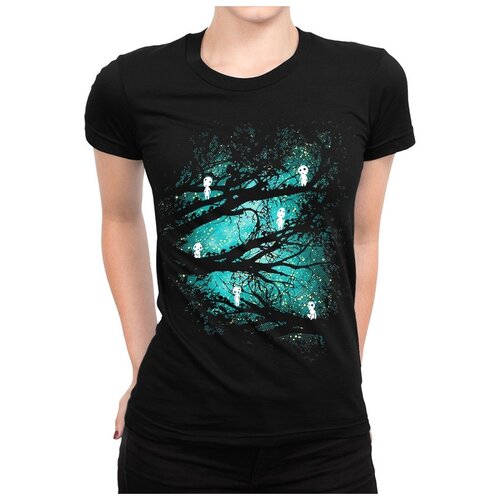 фото Футболка dream shirts принцесса мононоке женская 3xl черная