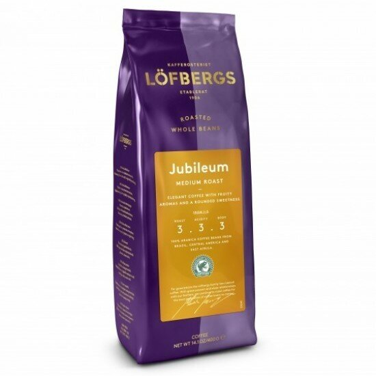 Кофе в зернах Lofbergs Jubileum 400гр