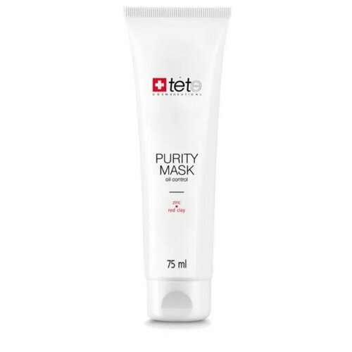 Себорегулирующая очищающая маска с цинком и красной глиной TETe Cosmeceutical Purity Mask Oil Control Zinc and Red Clay, 75 мл