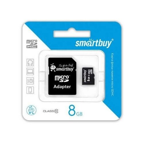 Карта памяти Smartbuy Micro-SD (Объём карты: 8 Gb) карта памяти smartbuy micro sd 256 гб