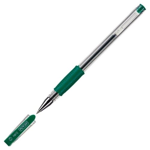Ручка гелевая Attache Town (0.5мм, зеленый, резиновая манжетка) 1шт.