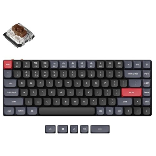 Беспроводная механическая ультратонкая клавиатура QMK Keychron K3 Pro, 84 клавиши, RGB-подсветка, Gateron Brown Switch