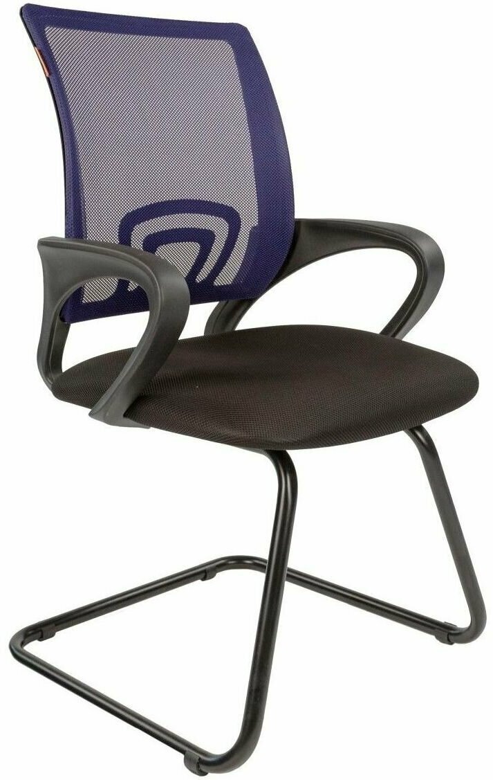 Офисный стул, конференц-кресло CHAIRMAN 696 V, ткань/сетка, синий