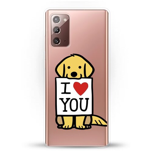 фото Силиконовый чехол верный пёс на samsung galaxy note 20 andy & paul
