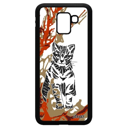 фото Чехол на смартфон samsung galaxy j6 2018, "кот" пушистый маленький utaupia
