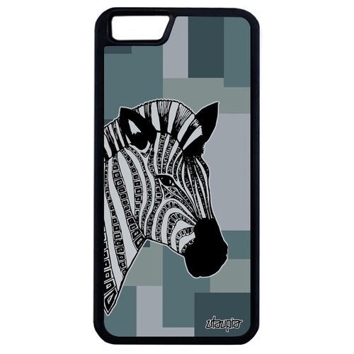 фото Чехол на смартфон apple iphone 6 6s plus, "зебра" zebra лошадь utaupia