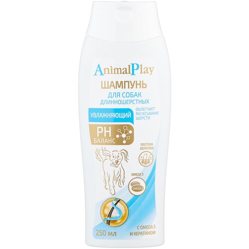 animal parade omega 3 6 9 junior softgels Шампунь Animal Play увлажняющий с кератином для длинношерстных собак , 250 мл , 250 г