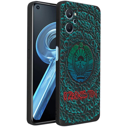 Силиконовый чехол Mcover для Realme 9i с рисунком Ozbekiston graffity силиконовый чехол mcover для oppo a53 2020 с рисунком ozbekiston graffity