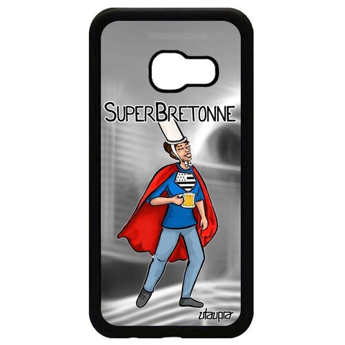 фото Чехол на телефон galaxy a3 2017, "супербретонка" рисунок франция utaupia