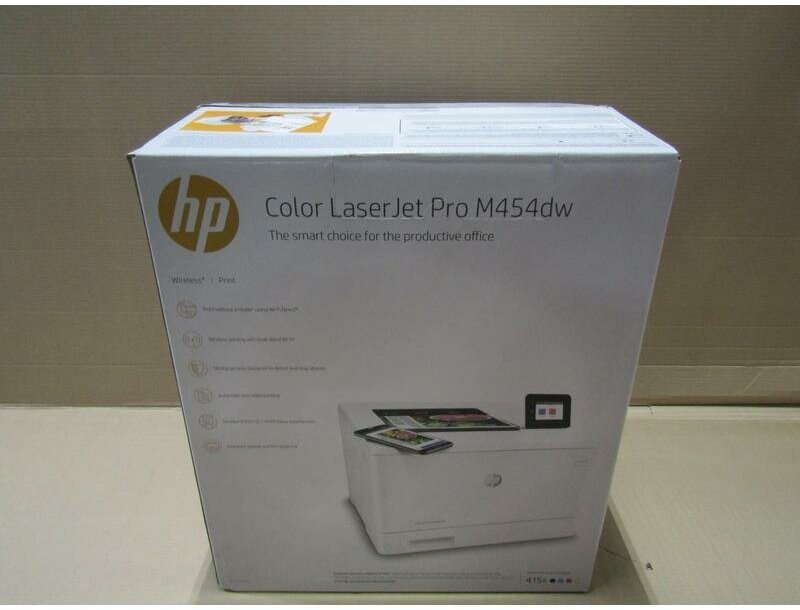 Принтер лазерный HP Color LaserJet Pro M454dw лазерный, цвет: белый [w1y45a] - фото №8