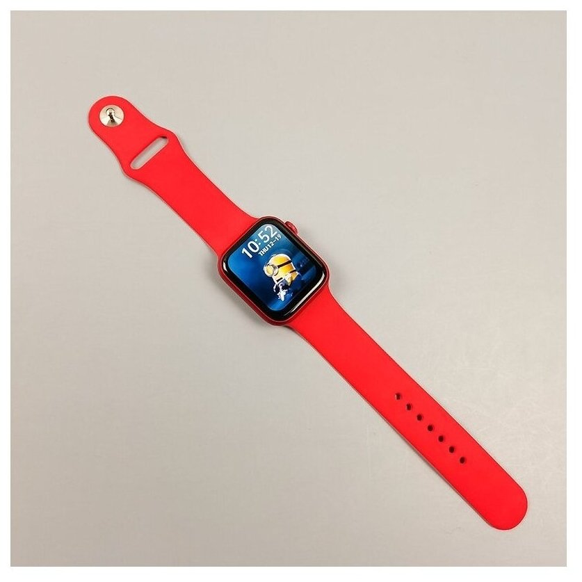 Смарт-часы HW16 с сенсорным экраном. Цвет красный.