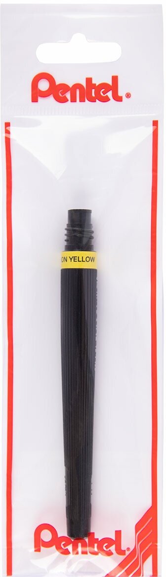 Сменный картридж "Pentel" для кисти с краской Colour Brush GFL кисть/круглое тонкое FR-105X лимонно-желтый