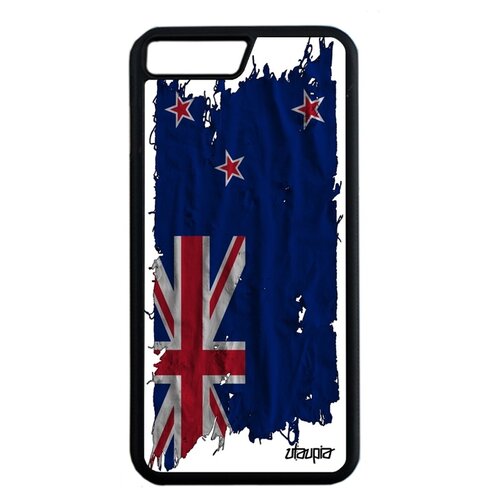 фото Чехол для телефонов iphone 8 plus, "флаг новой зеландии на ткани" страна государственный utaupia