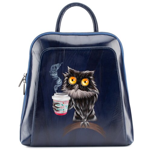 фото Рюкзак ревиаль «утренняя сова». кожинка. мастерская сумок кожинка