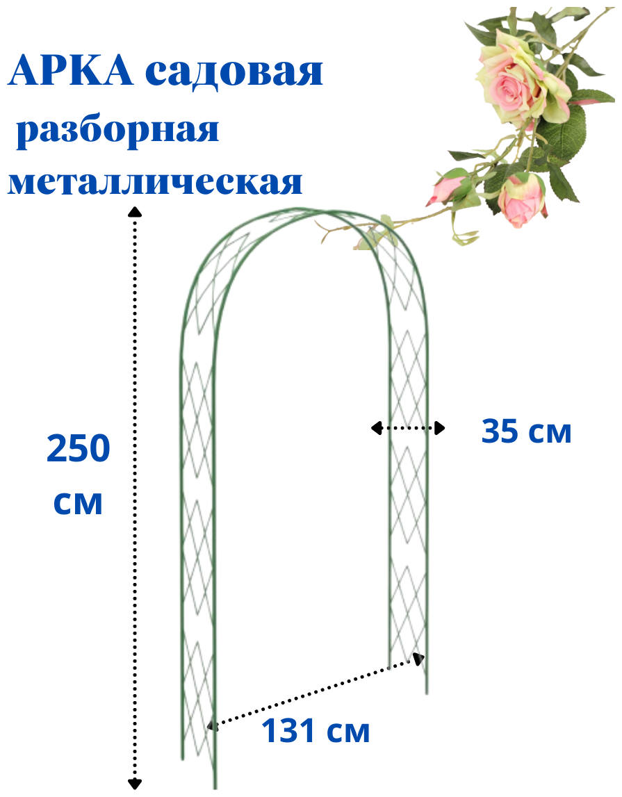 Арка садовая ромб