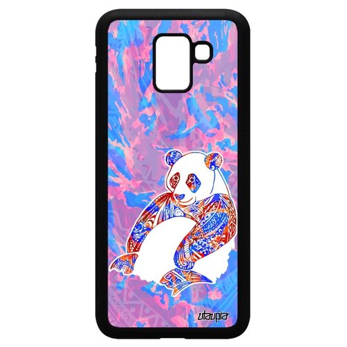 фото Чехол для смартфона galaxy j6 2018, "панда" бамбук азия utaupia