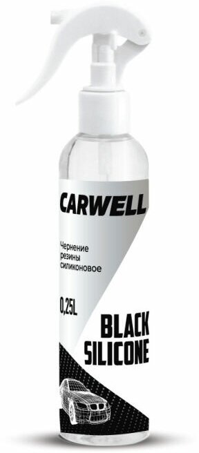 Carwell Black Silicon 250 ml чернитель - полироль для резины