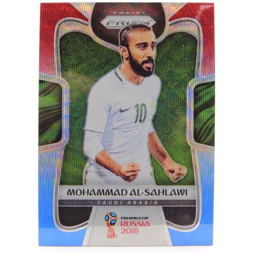 Коллекционная карточка Panini Prizm FIFA World Cup Russia 2018 #172 Mohammad Al-Sahlawi - Red Blue Wave S0221 коллекционная карточка panini prizm fifa world cup russia 2018 172 mohammad al sahlawi red blue wave s0221