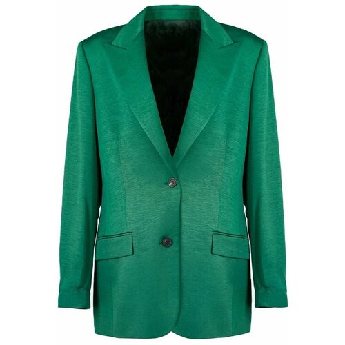 Пиджак FRENKEN, средней длины, размер 36, зеленый