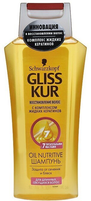 Шампунь для волос Gliss Kur Oil Nutritive 250мл Хенкель - фото №17