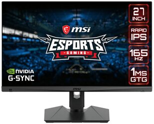 MSI Монитор MSI 27" MAG 274QRF QD E2 черный IPS LED 16:9 HDMI полуматовая HAS Piv 1000:1 400cd 178гр/178гр 2560x1440 180Hz DP WQ USB 6.05кг 9S6-3CC29H-276