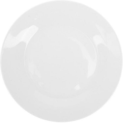 Тарелка Collage Мелкая, фарфоровая, белая, диаметр 22,5 см