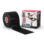 Кинезиотейп Rocktape X 5 см х 5 м, черный - изображение